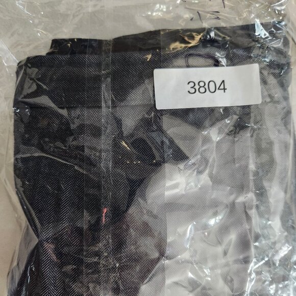 Navy Blue Pinstripe Slim Fit Trousers With Elastic Waistband For Women Medium - Picture 15 of 15